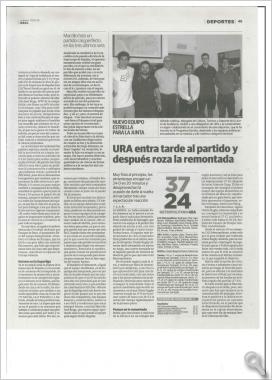 Unión Rugby Almería, un nuevo equipo Estrella para la Junta de Andalucía
