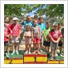 Los menores de diez años participaron fuera de competición, siendo distinguidos por ello por la Escuela de Bolo Andaluz 
