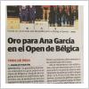 La granadina Ana García - Oro en  Equipos del OPEN Bélgica